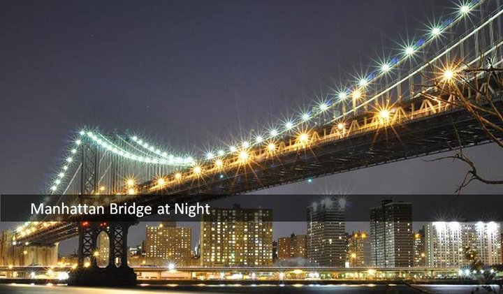 Manhattan Bridge at Night