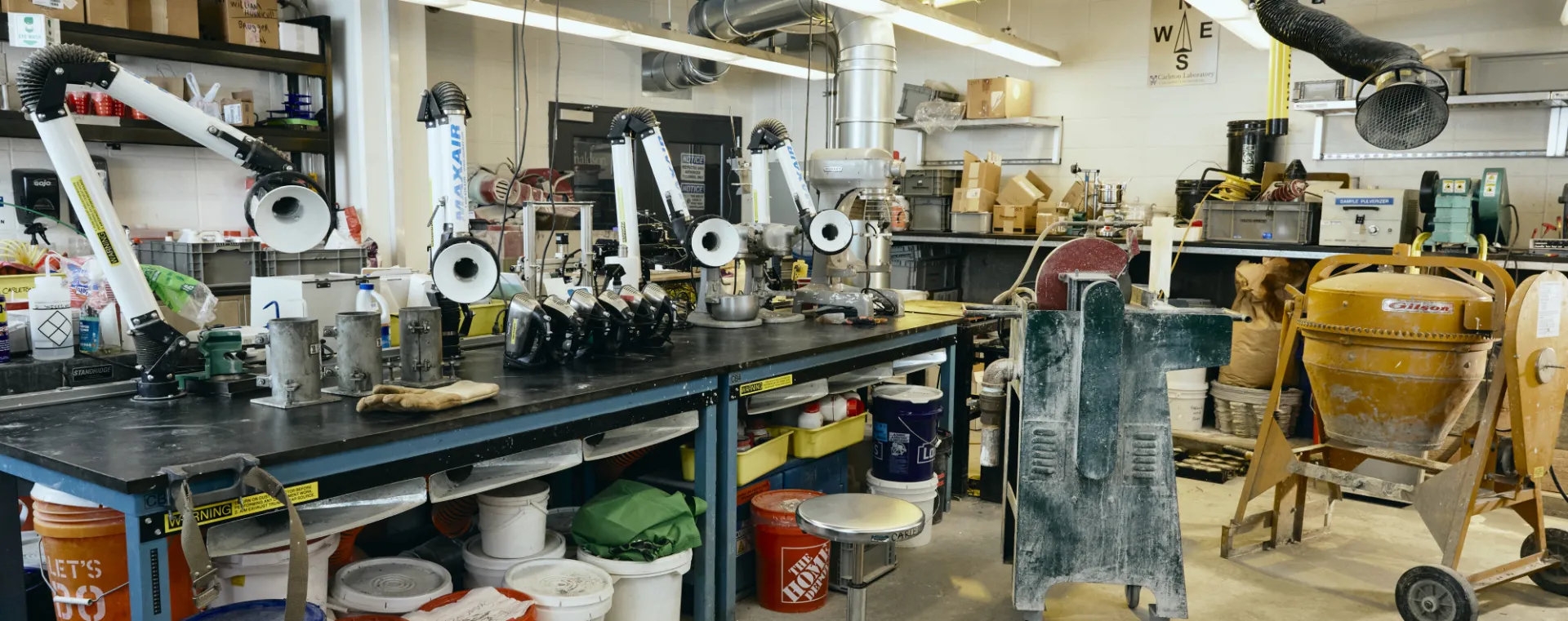 Concrete materials lab.