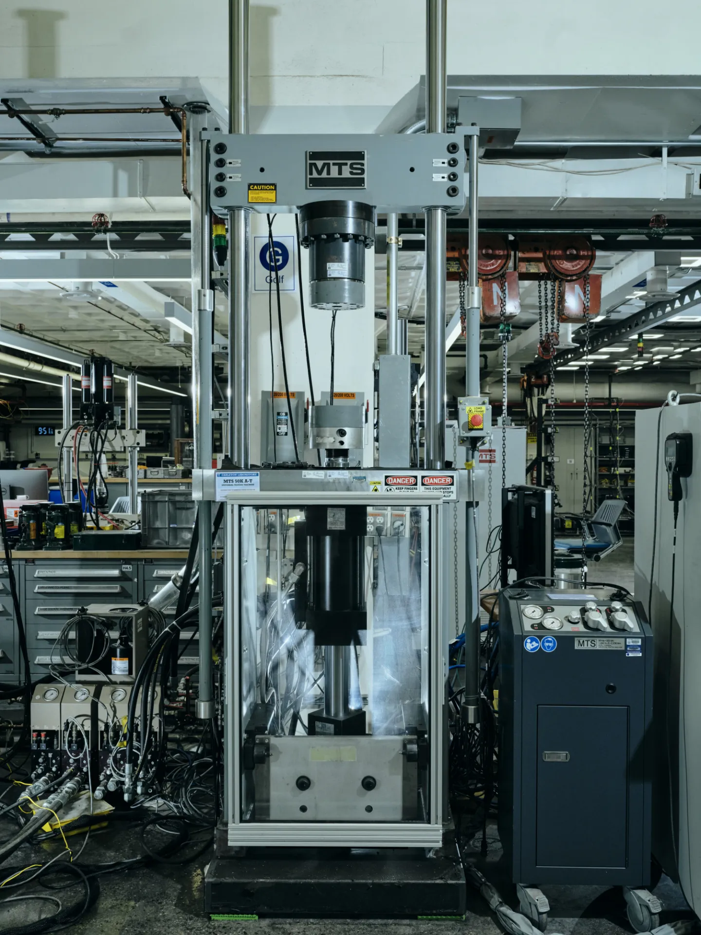 MTS 50k/1650 ft-lb Axial-Torsion Dynamic Universal Testing Machine