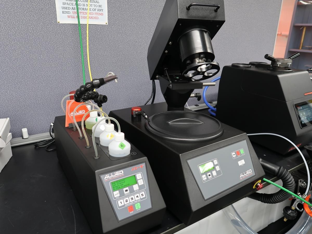 Allied High Tech MetPrep 3 Grinder/Polisher with Power Head and AD-5 Fluid Dispenser